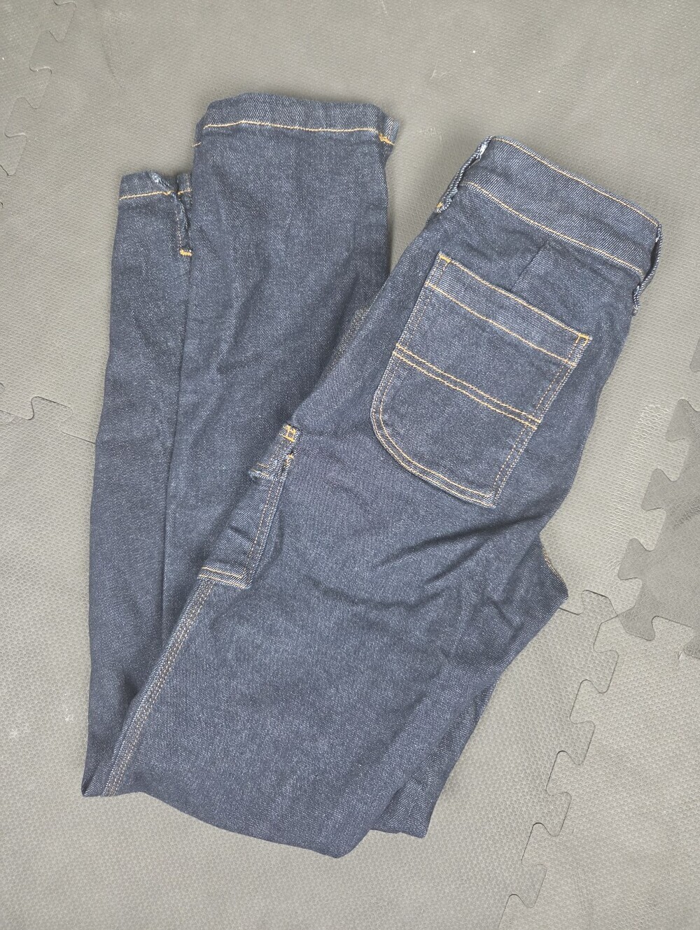 Pilcro‎ Cargo Jeans Size 27 Dark Wash Denim Utilitarian Cargo Anthropologie